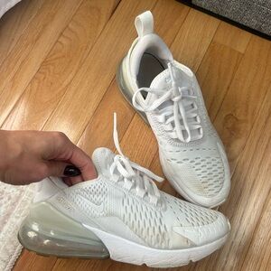 Nike White Athletic Shoes with Breathable Mesh